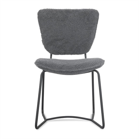 Eetkamerstoel Amy Antraciet (set van 2)