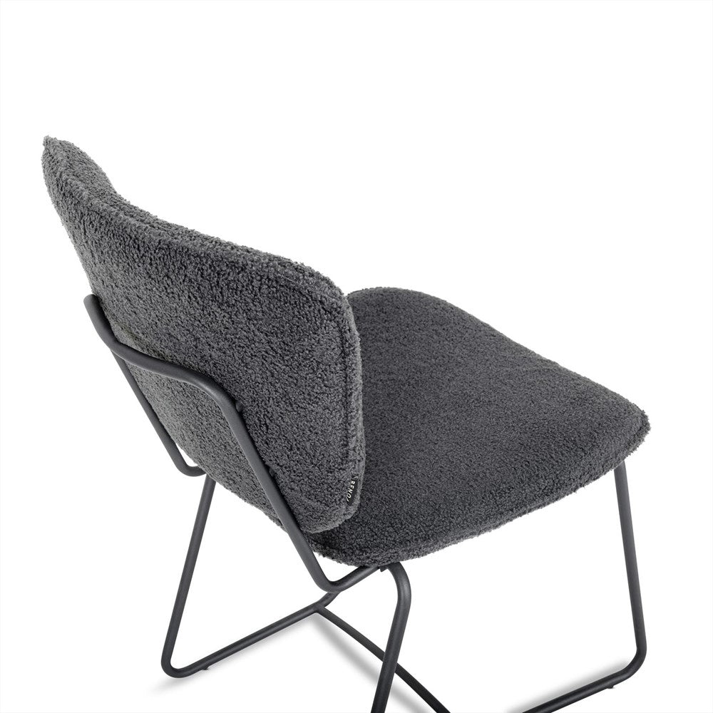 Eetkamerstoel Amy Antraciet (set van 2)