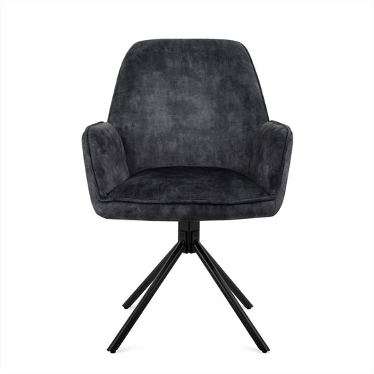 Eetkamerstoel Noah Antraciet (set van 2)