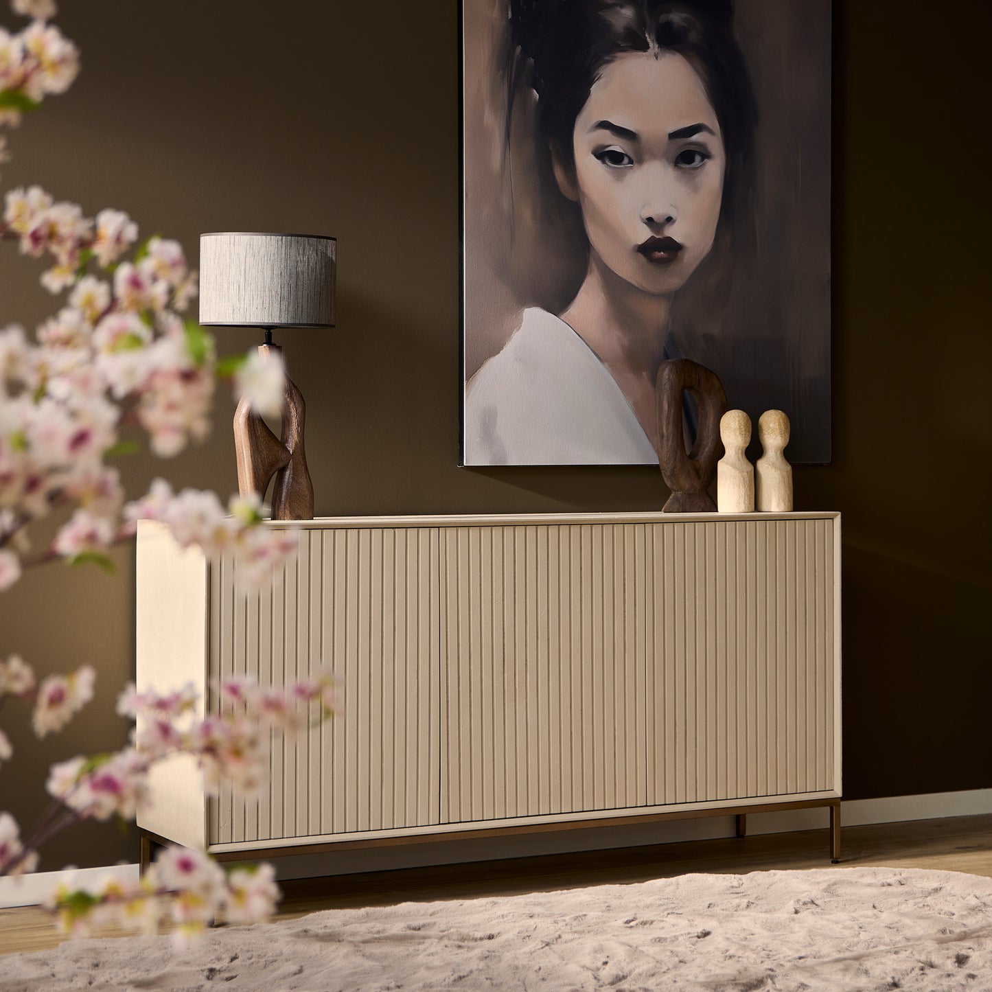 Dressoir Madison Zand | 165 cm