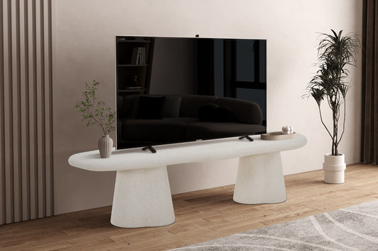 Tv-meubel 'Faro' 160 cm Organisch Cement