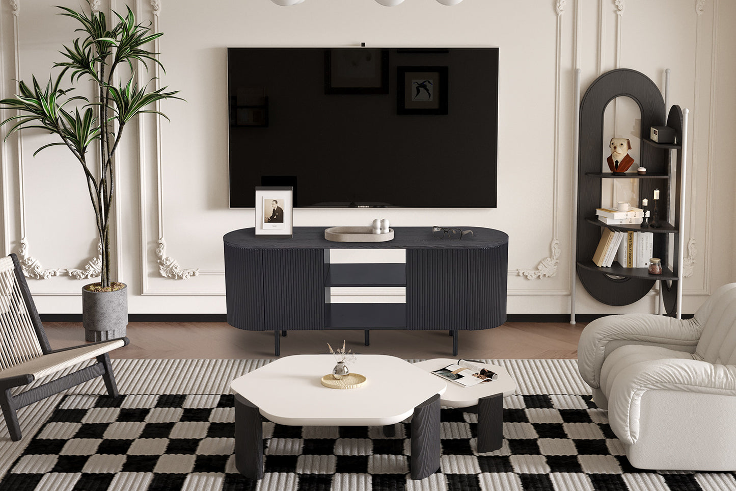 TV-meubel 'Lagos' 140 cm Decor Donkerbruin