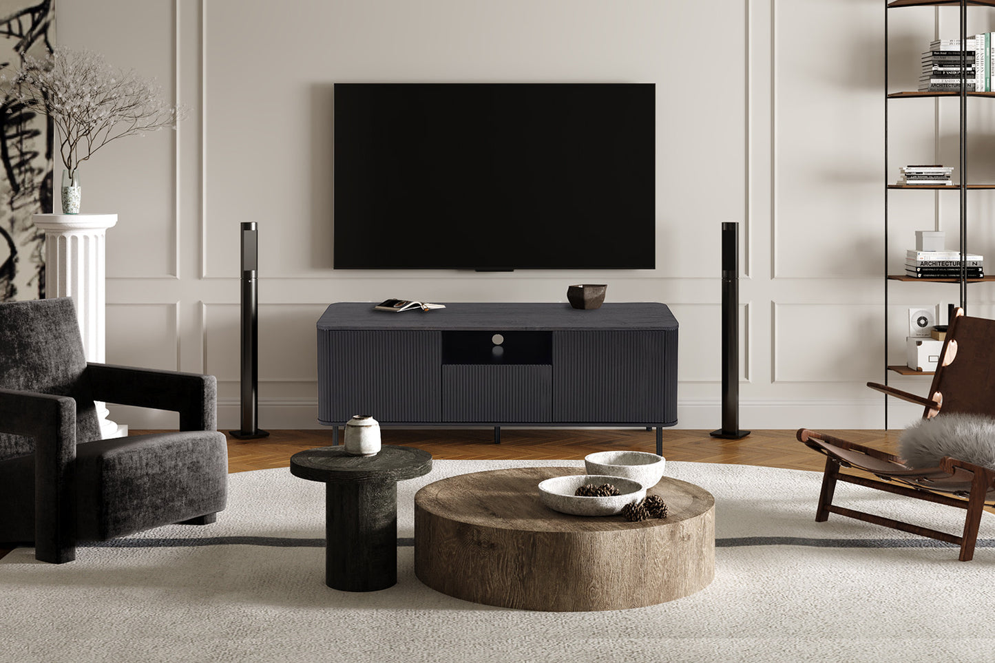 TV-meubel 'Lagos' 140 cm Decor Donkerbruin