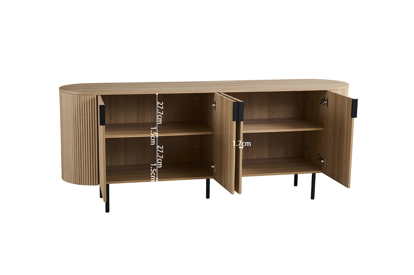 Dressoir 'Lagos' 200 cm Decor Eik Naturel