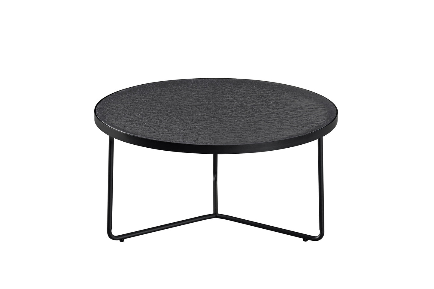 Salontafel 'Melia' Rond Grijs Glas