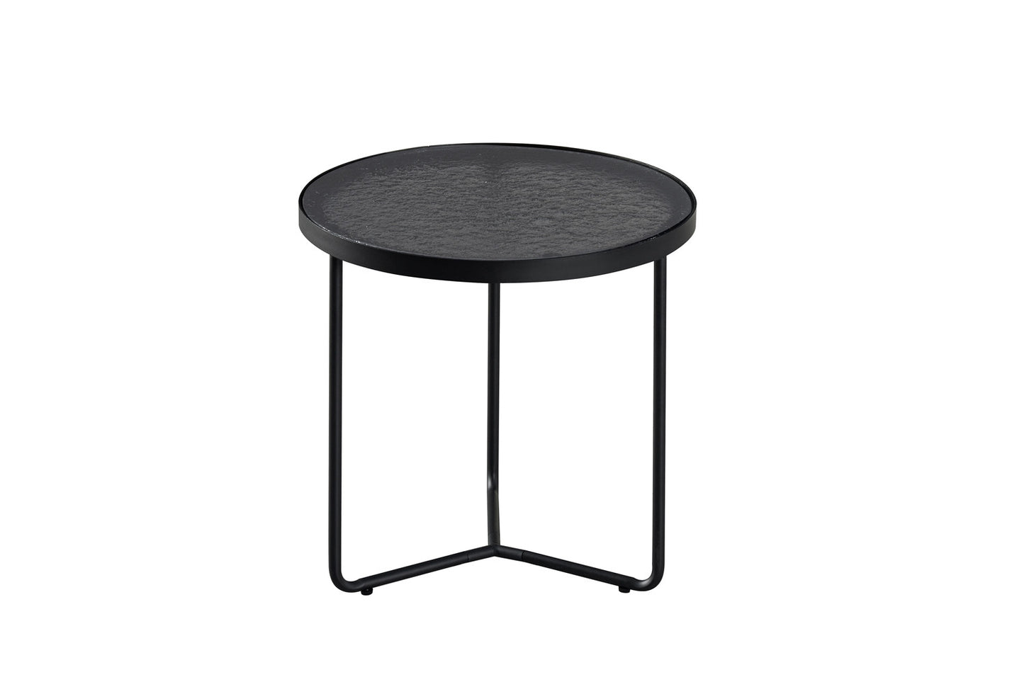 Salontafel 'Melia' Rond Grijs Glas