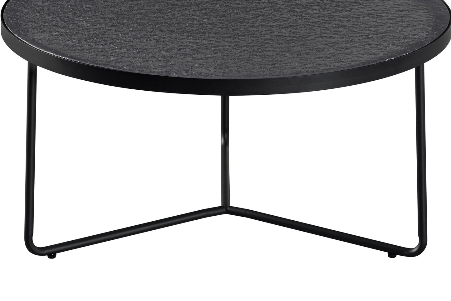 Salontafel 'Melia' Rond Grijs Glas
