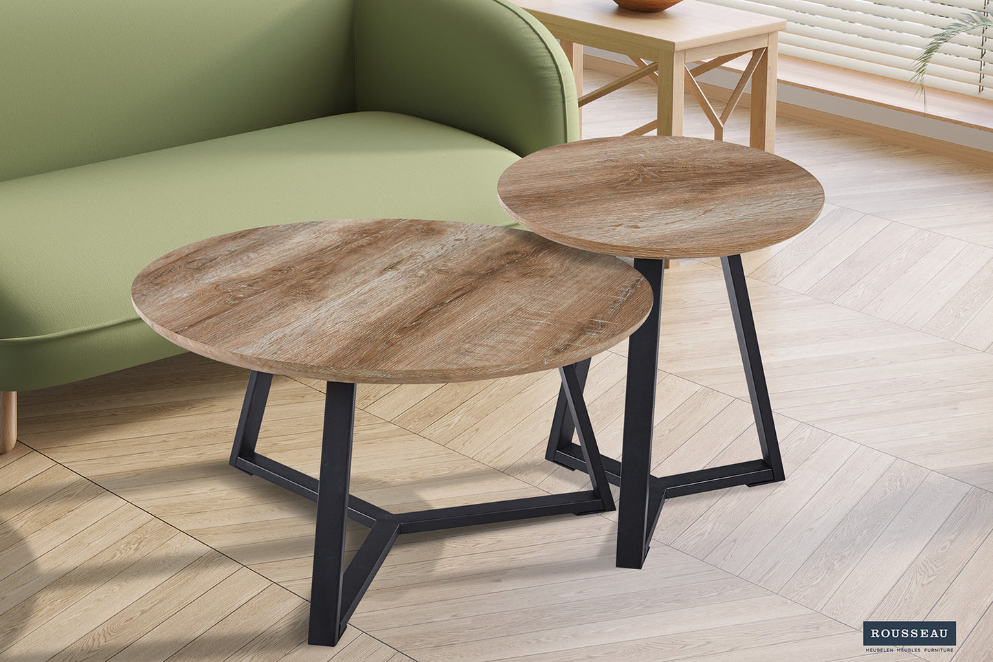 Side table 'Paso 2' Decor Old Oak