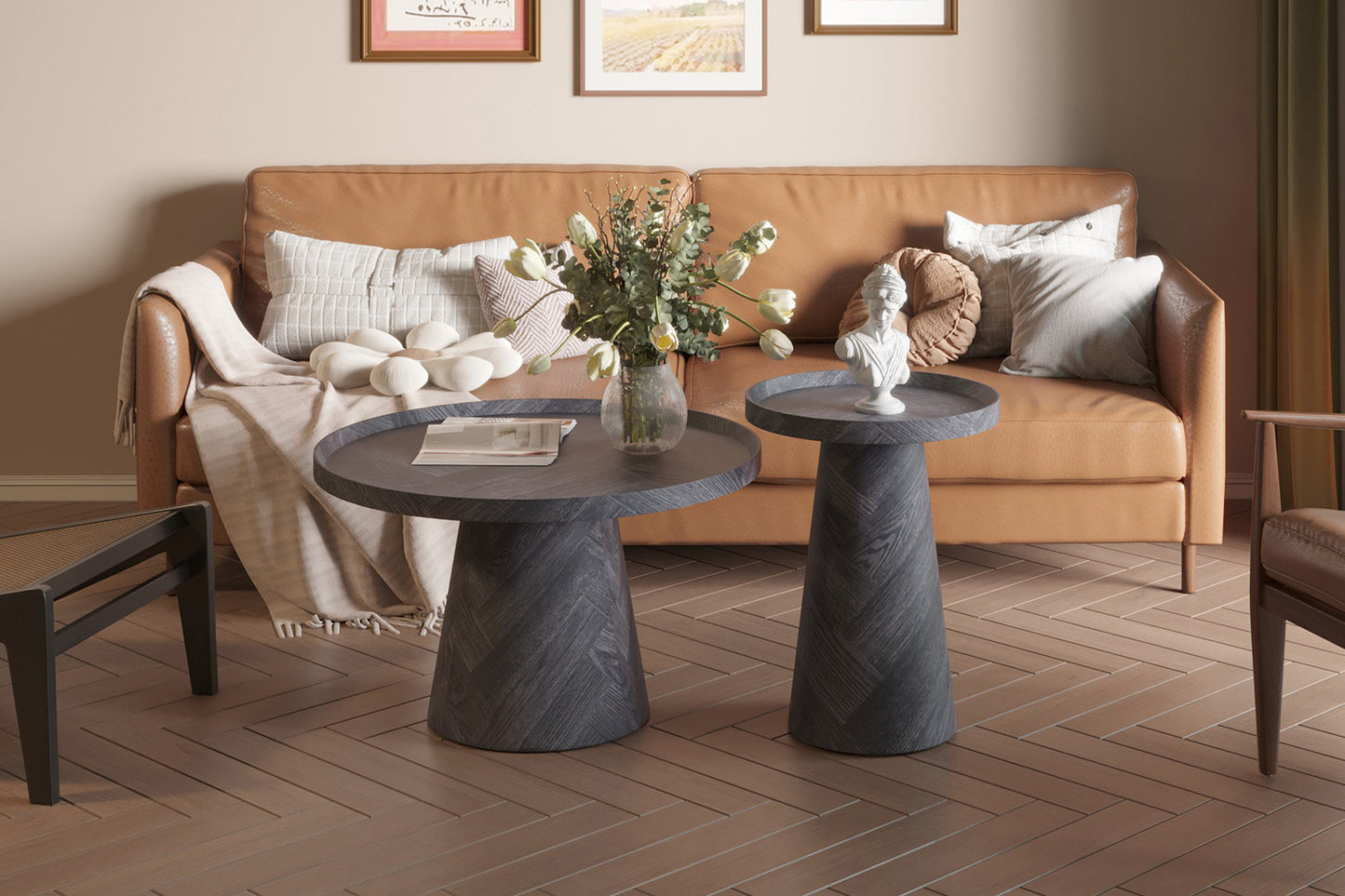 Salontafel 'Manus' 45 cm Decor Donkergrijs