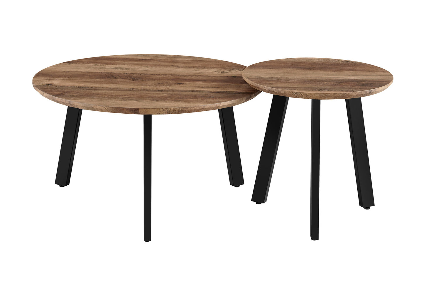 Set van 2 salontafels 'Aziz' decor mango