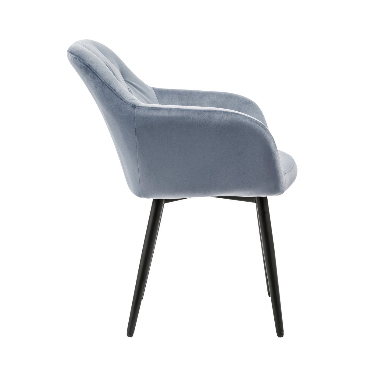 Fauteuil lichtgrijs fluweel