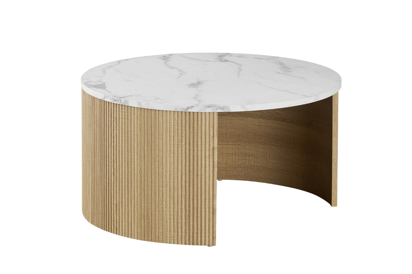 Salontafel 'Rowan' Rond Decor Marmer Beige