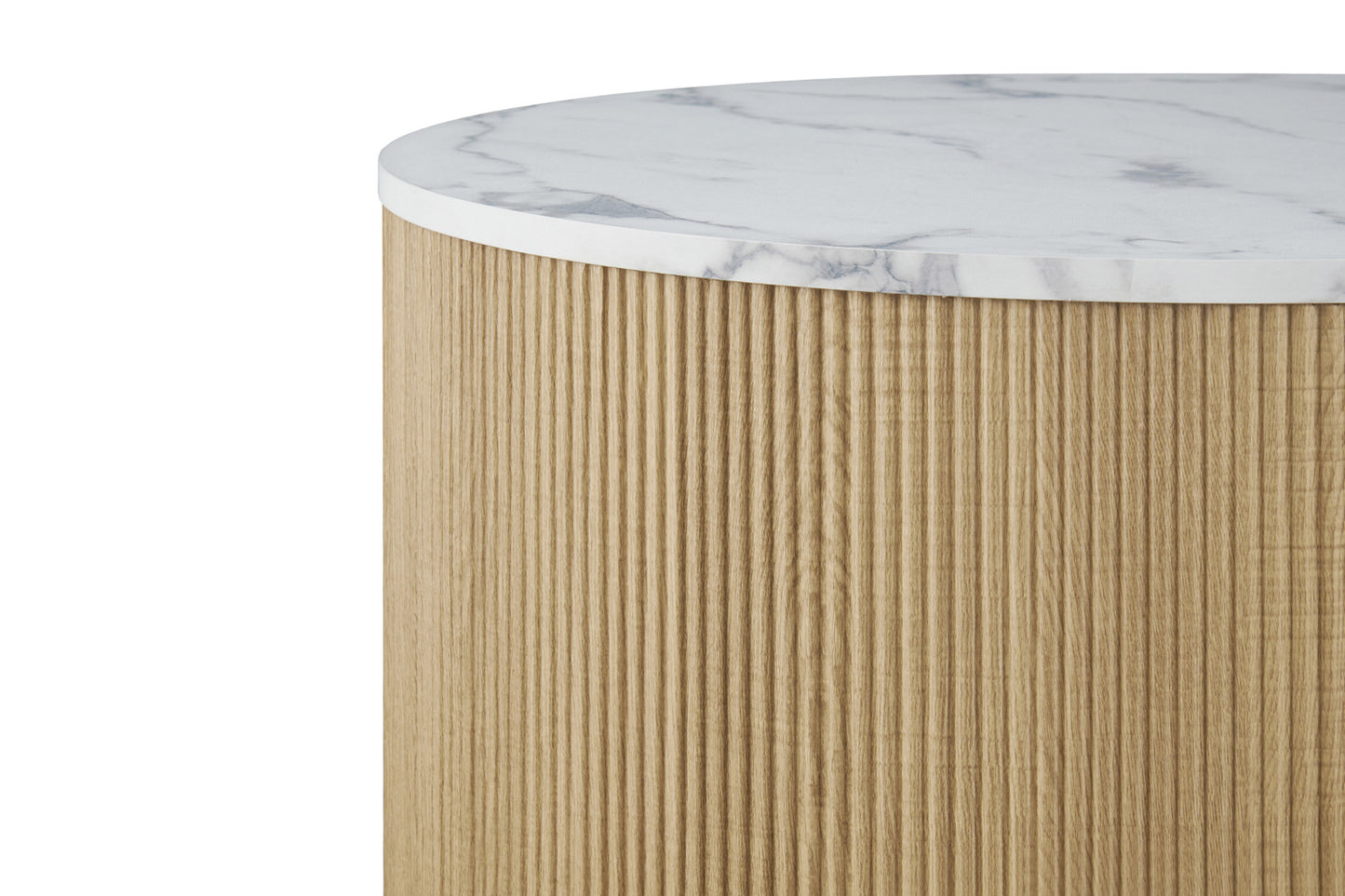 Salontafel 'Rowan' Rond Decor Marmer Beige