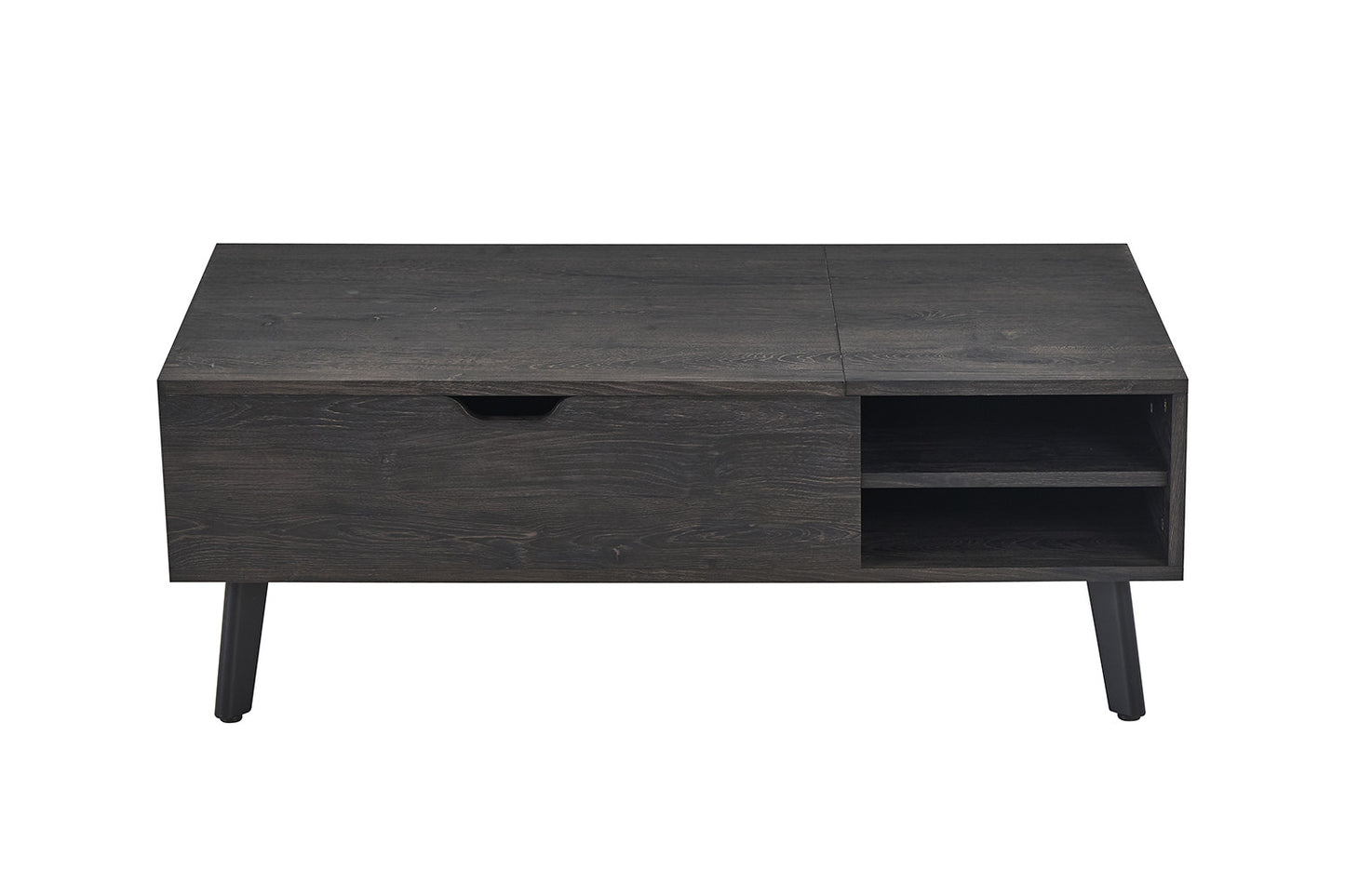 Salontafel 'Justine' met opklapbare top in decor donkerbruin