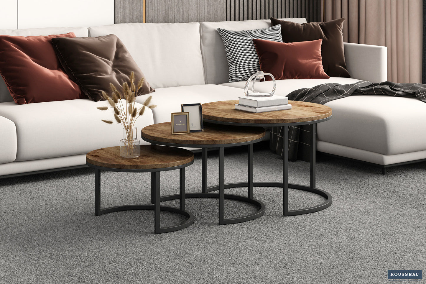 Salontafel 'Arnod' 3-delig Mango hout