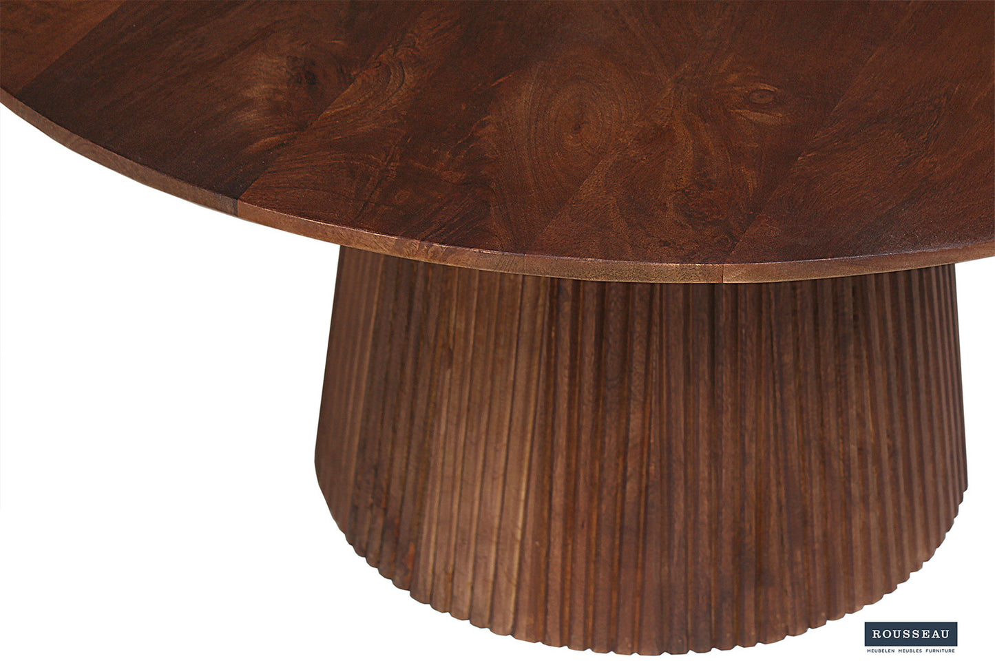 Salontafel 'Miguel' 80 cm Rond Mango hout Lichtbruin