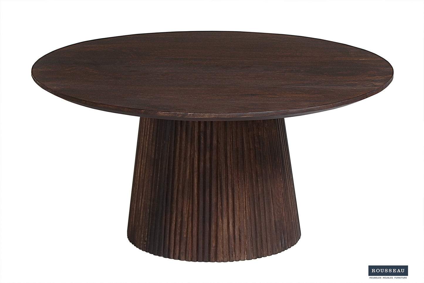 Salontafel 'Miguel' 80 cm Rond Mango hout Donkerbruin