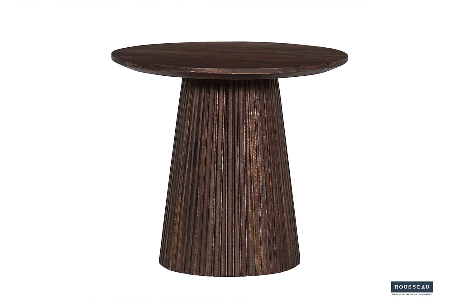 Salontafel 'Miguel' 50 cm Rond Mango hout Donkerbruin