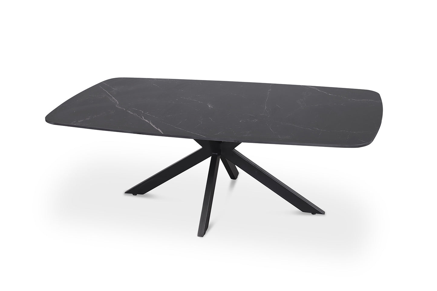 Salontafel 'Apollo' 130 cm Deens Ovaal Steen Zwart