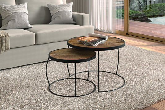 Salontafel 'Lars' 2-delig Mango hout