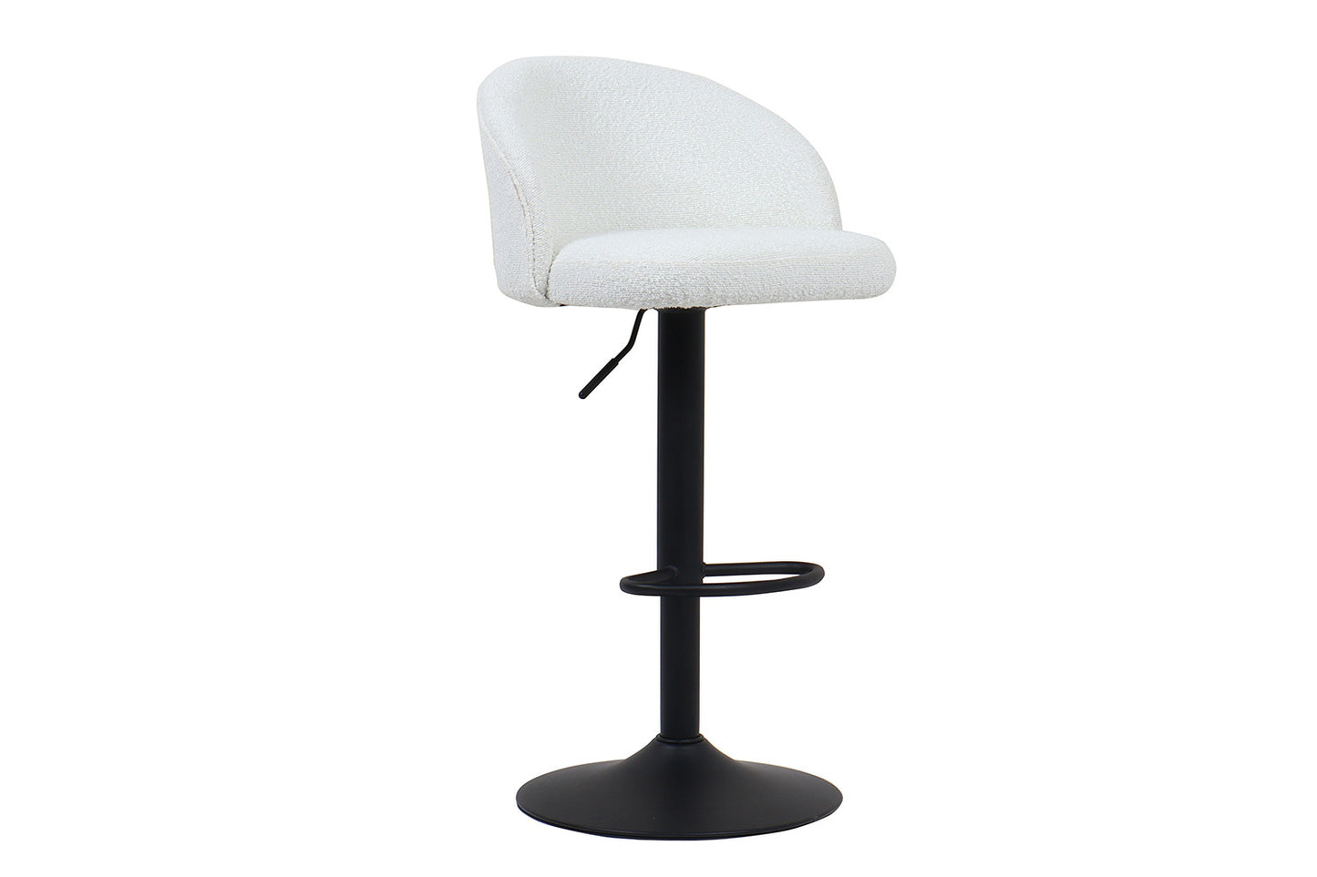 Barstoel 'Arda' Bouclé Wit