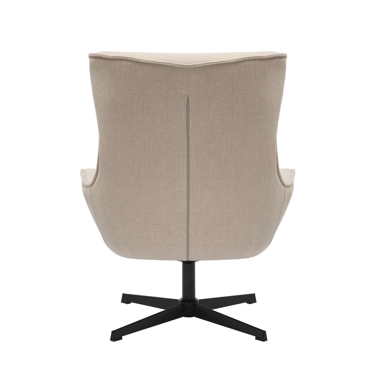 Fauteuil structuurstof beige