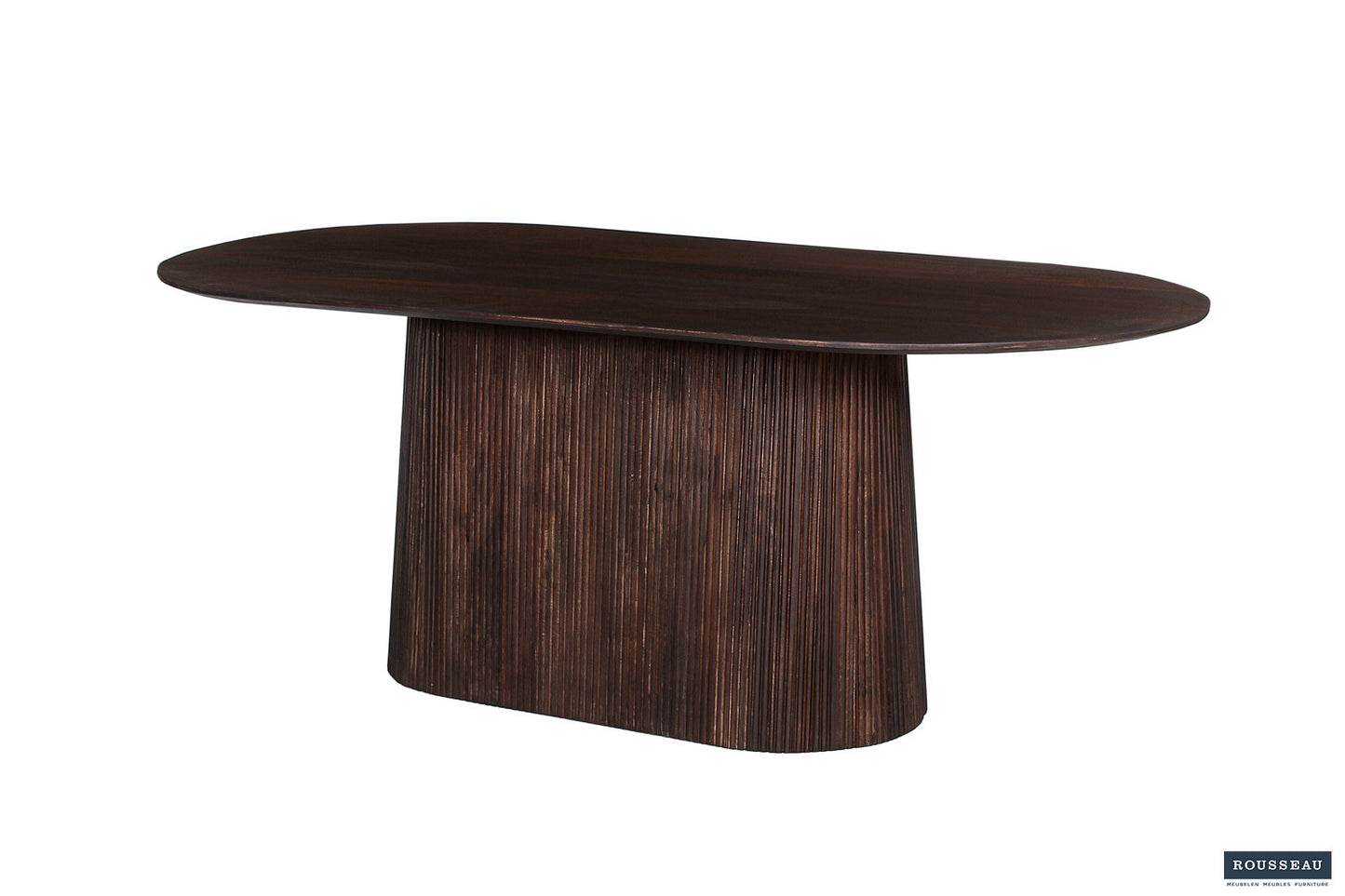 Tafel 'Miguel' 200 cm Ovaal Mango hout Donkerbruin