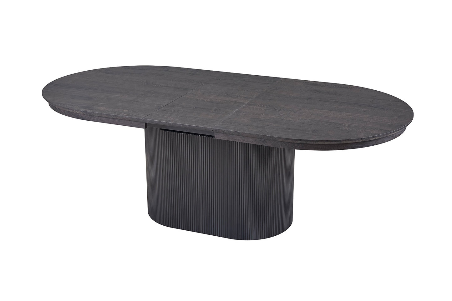 Uitschuifbare tafel 'Lagos' 180-220 cm Ovaal Decor Donkerbruin