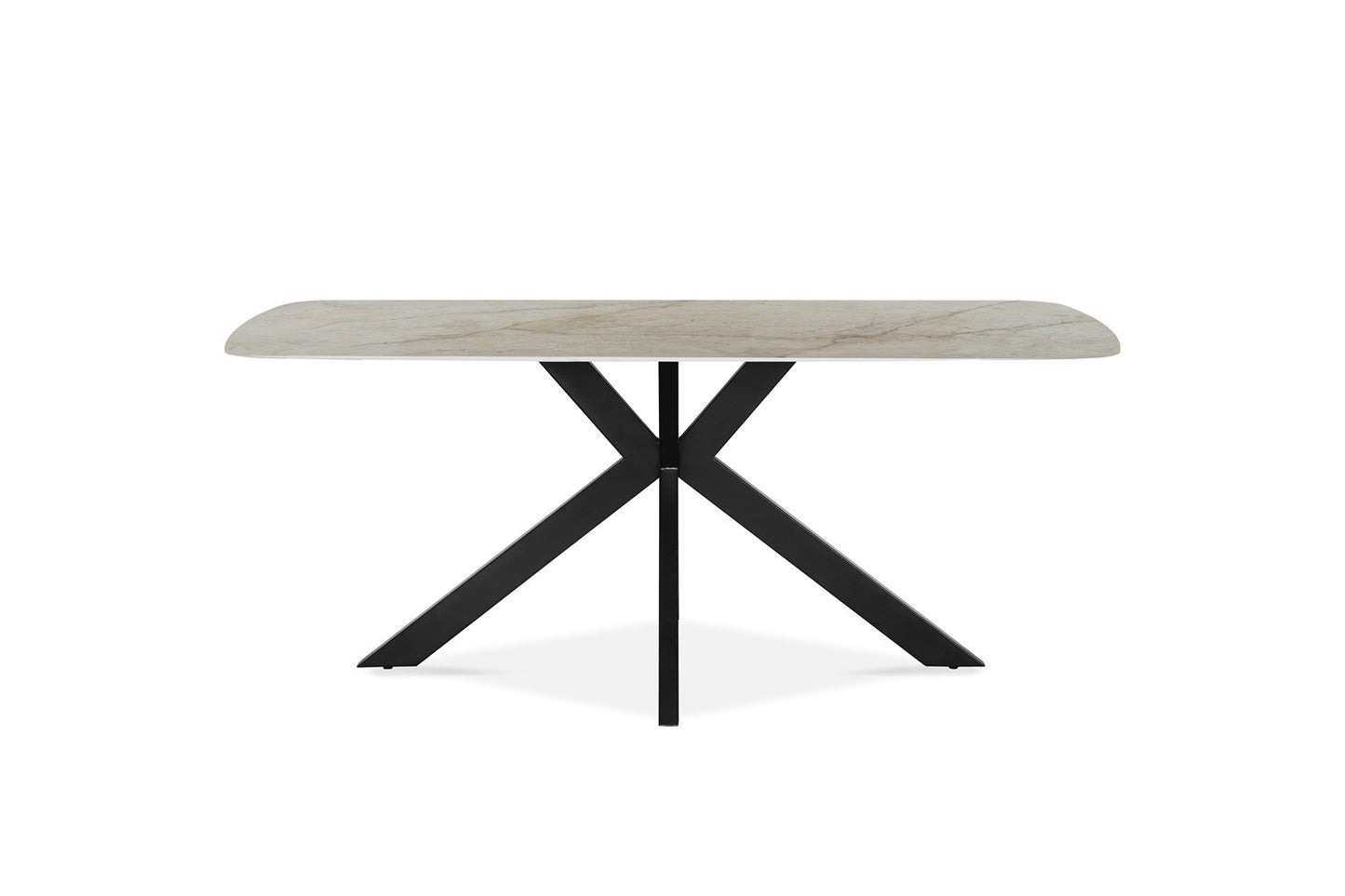 Tafel 'Apollo' 180 cm Deens Ovaal Glanzend Steen Shakespear Beige