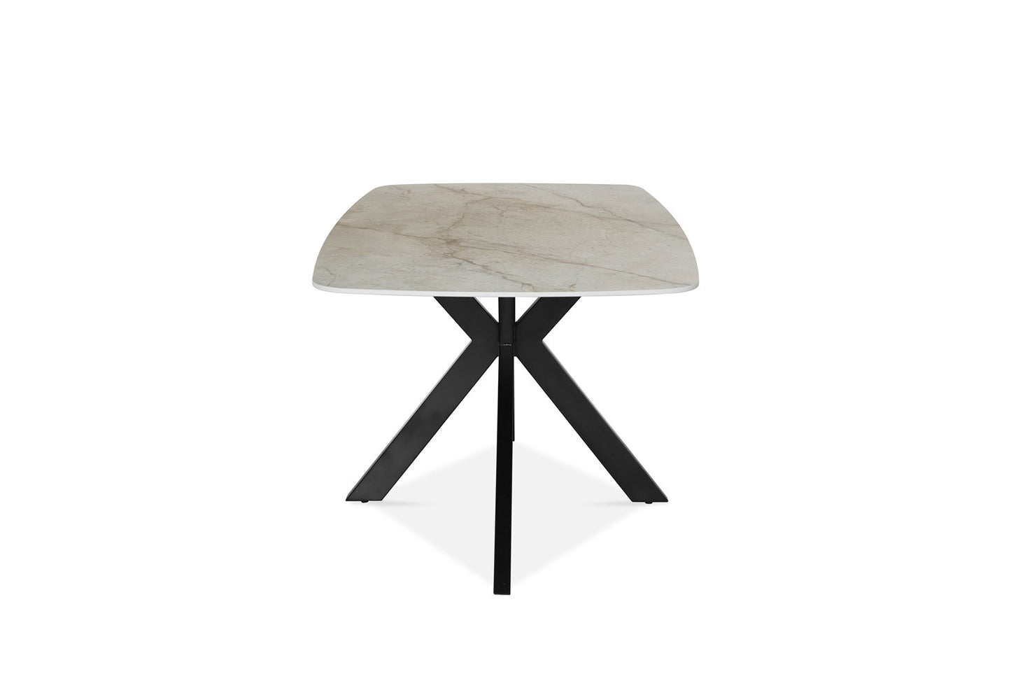 Tafel 'Apollo' 180 cm Deens Ovaal Glanzend Steen Shakespear Beige