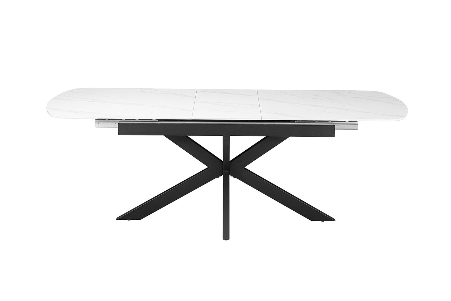 NIEUW - Extendable table 'Hestia' 180-220 cm Danish Oval Stone White