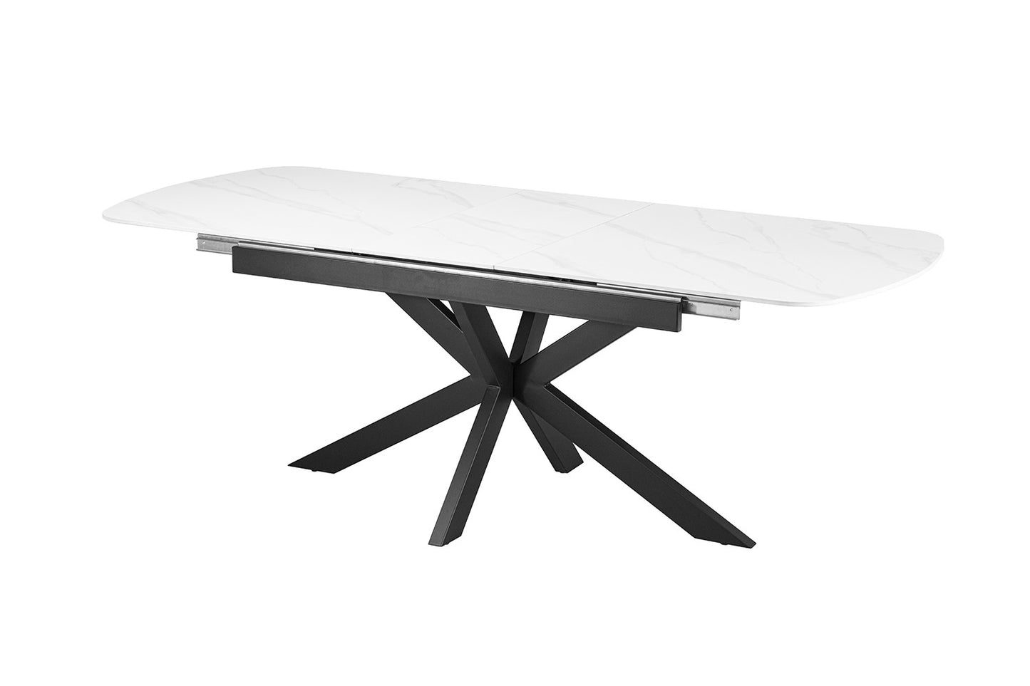 NIEUW - Extendable table 'Hestia' 180-220 cm Danish Oval Stone White