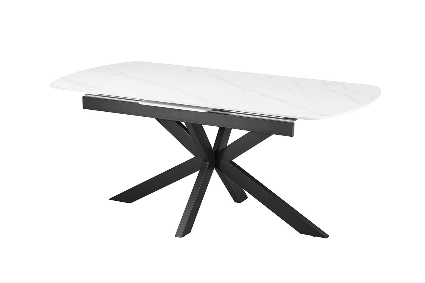 NIEUW - Extendable table 'Hestia' 180-220 cm Danish Oval Stone White