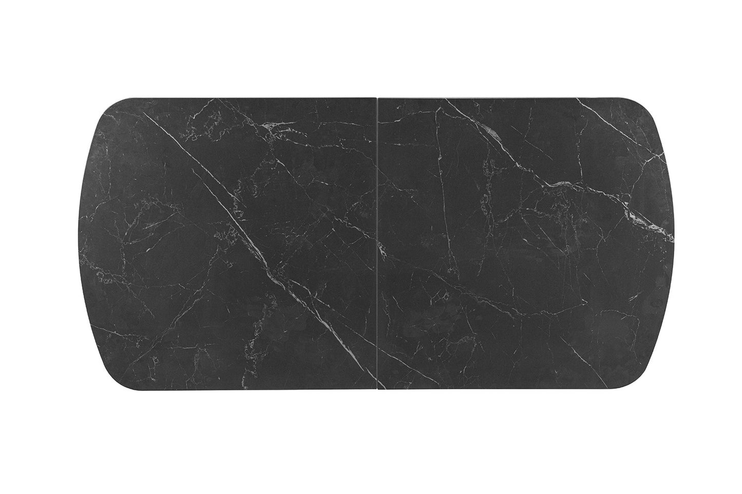 NIEUW - Extendable table 'Hestia' 180-220 cm Danish Oval Stone Black