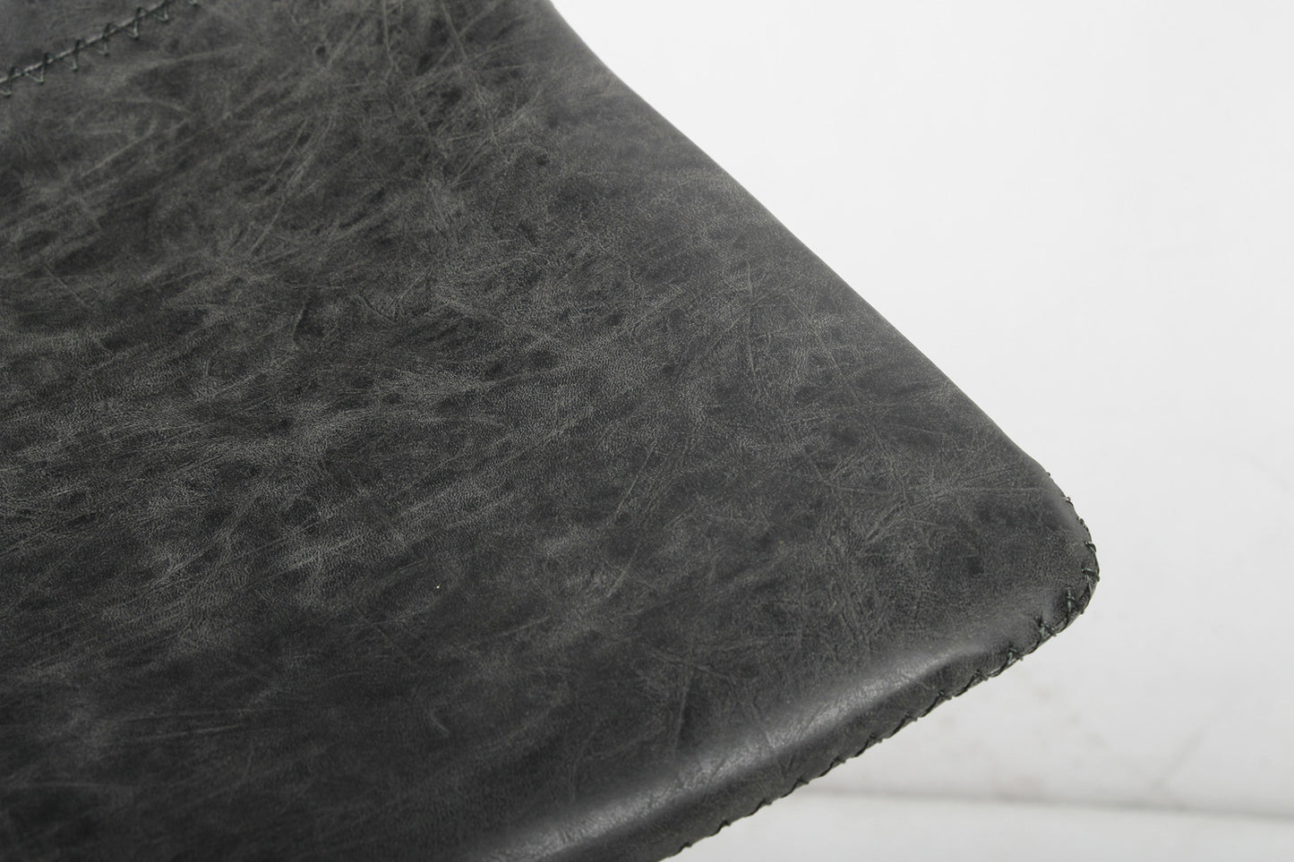 Tellerstoel 'Ozan' PU Zwart