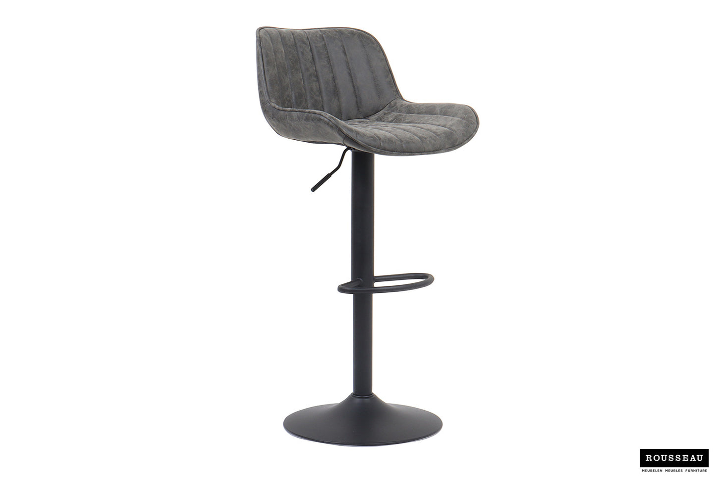 Barstoel 'Fenna' PU Grijs