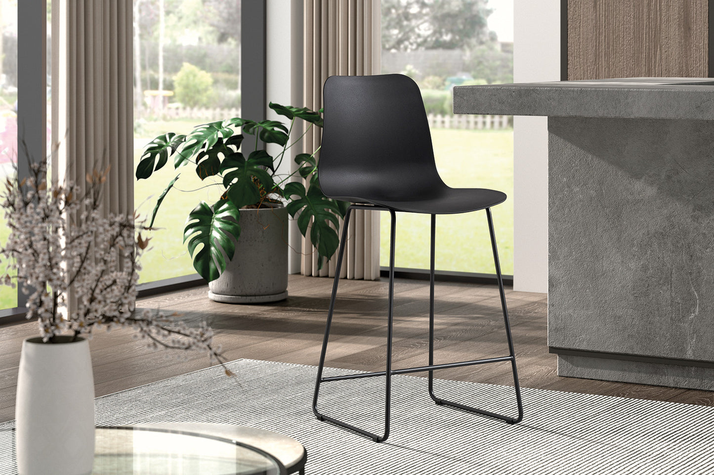 Tellerstoel 'Marie' PP Zwart