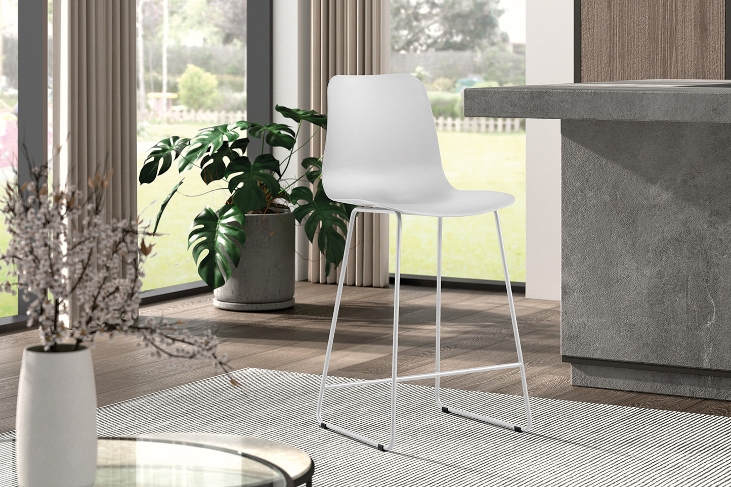 Tellerstoel 'Marie' PP Wit