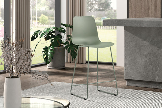 Tellerstoel 'Marie' PP Grijs-groen