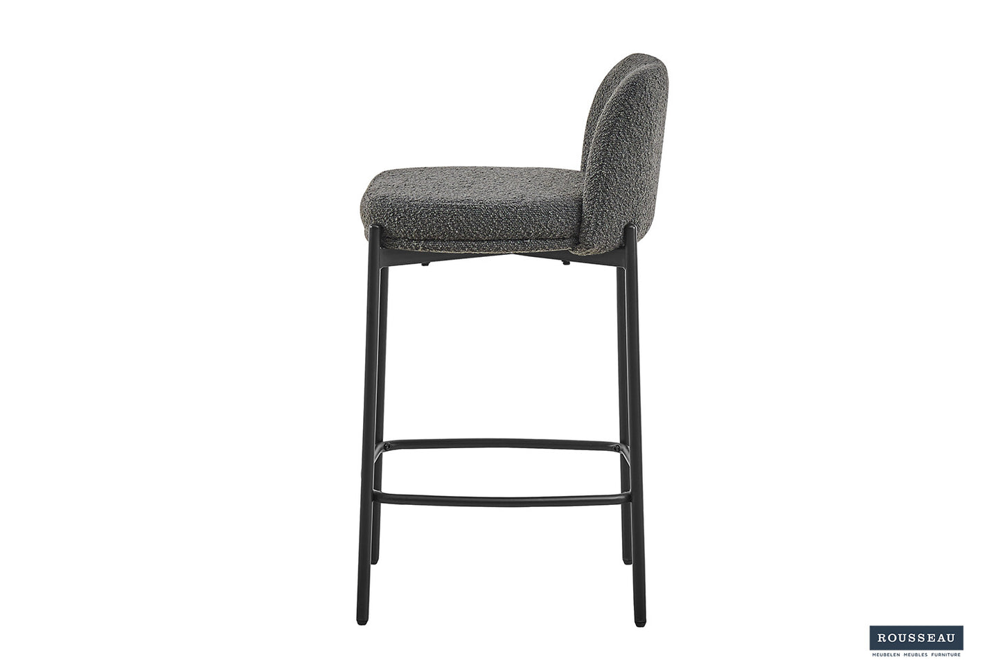 Tellerstoel 'Ella' Stof Grijs