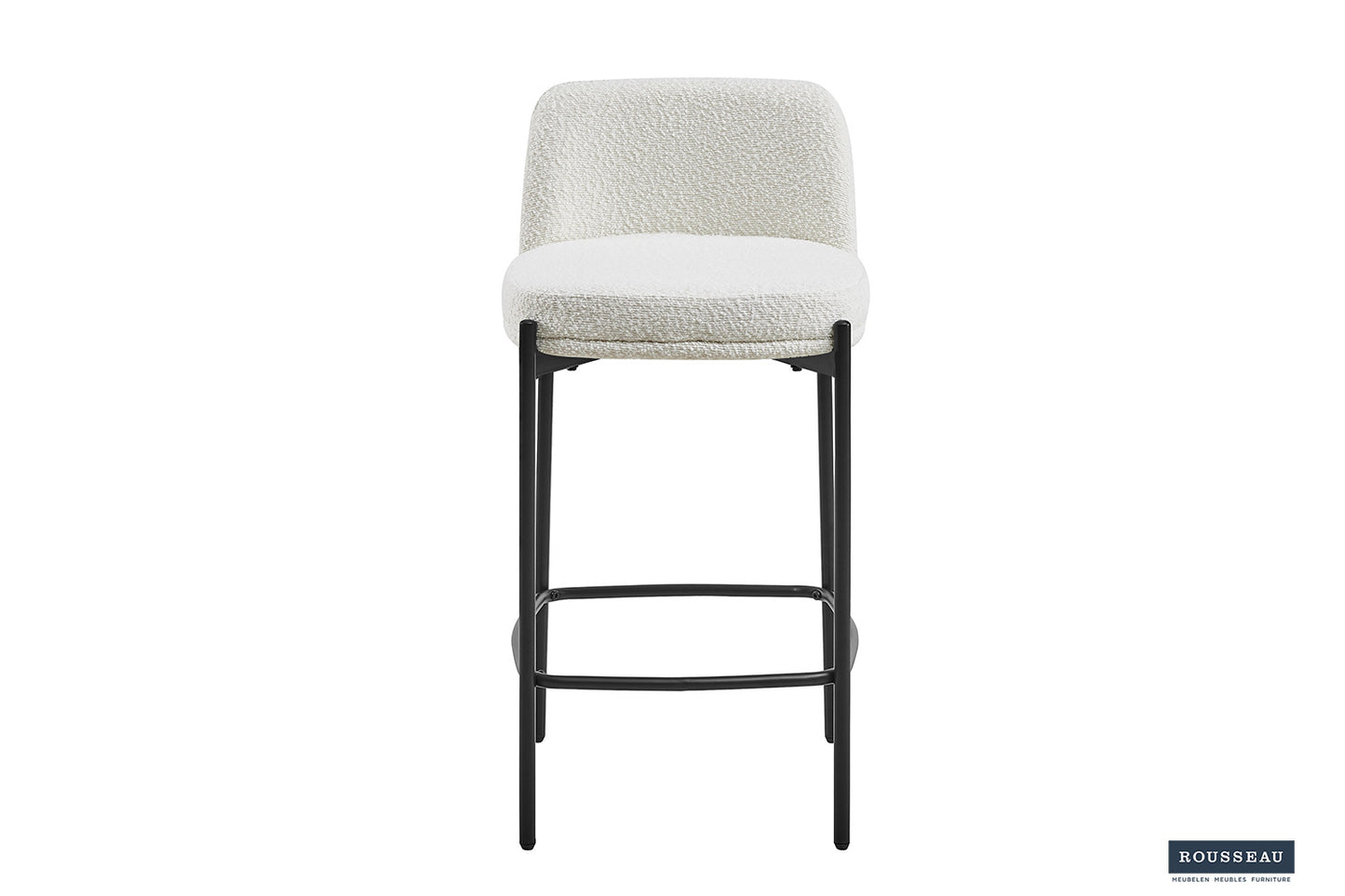 Tellerstoel 'Ella' Stof Wit