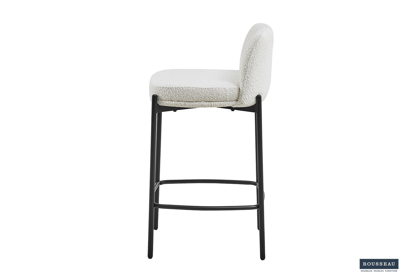 Tellerstoel 'Ella' Stof Wit