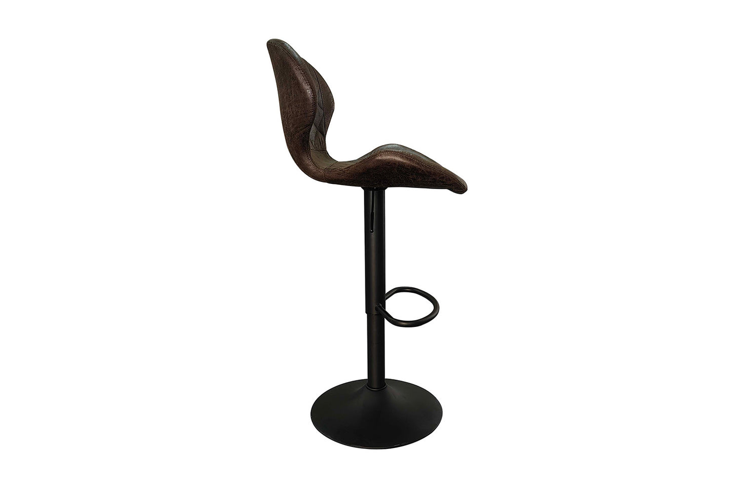 Barstoel 'Malaga' PU Ote Topper 05 Donkerbruin