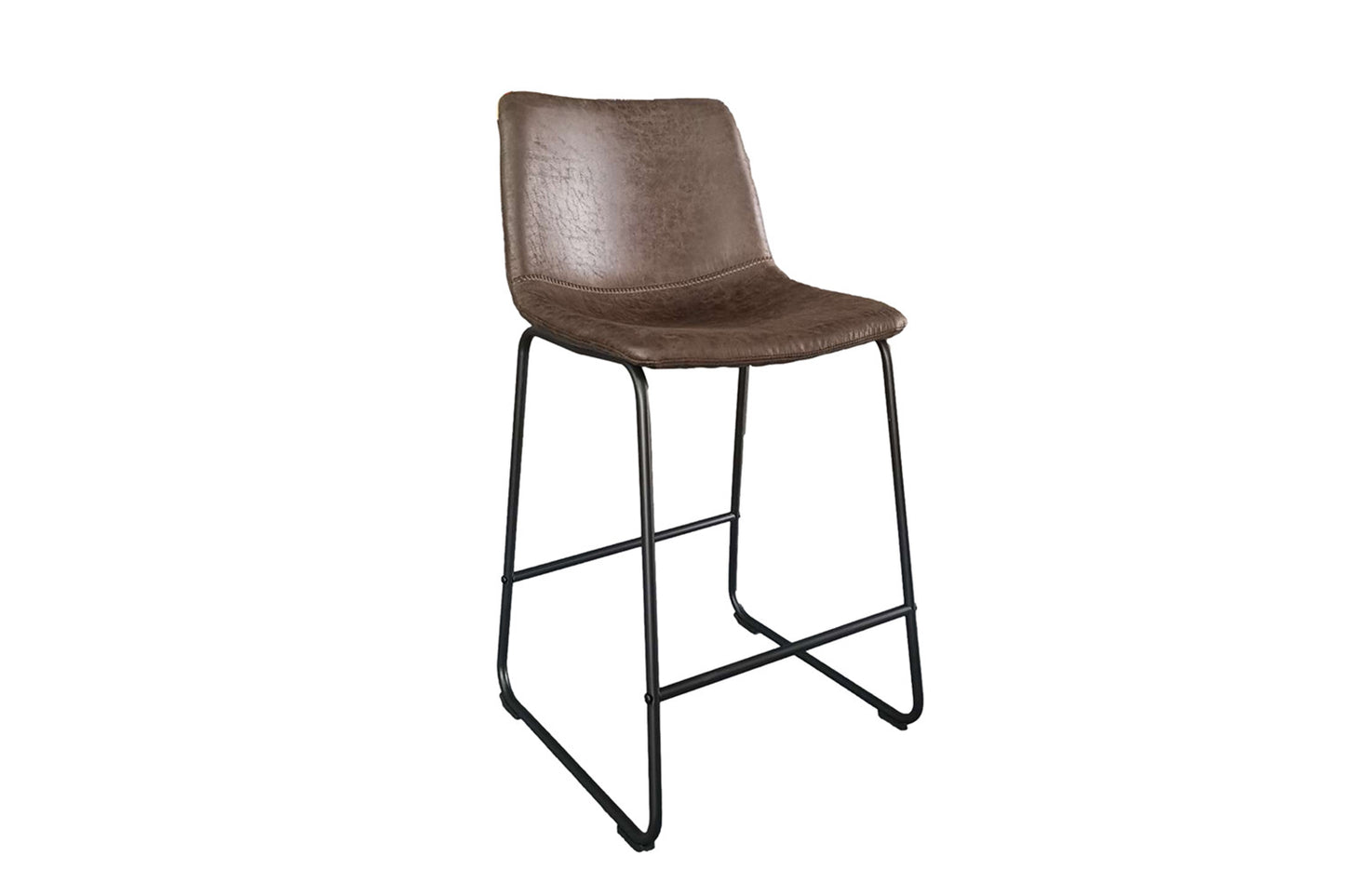 Tellerstoel 'Mancia' PU Ote Topper 05 Donkerbruin