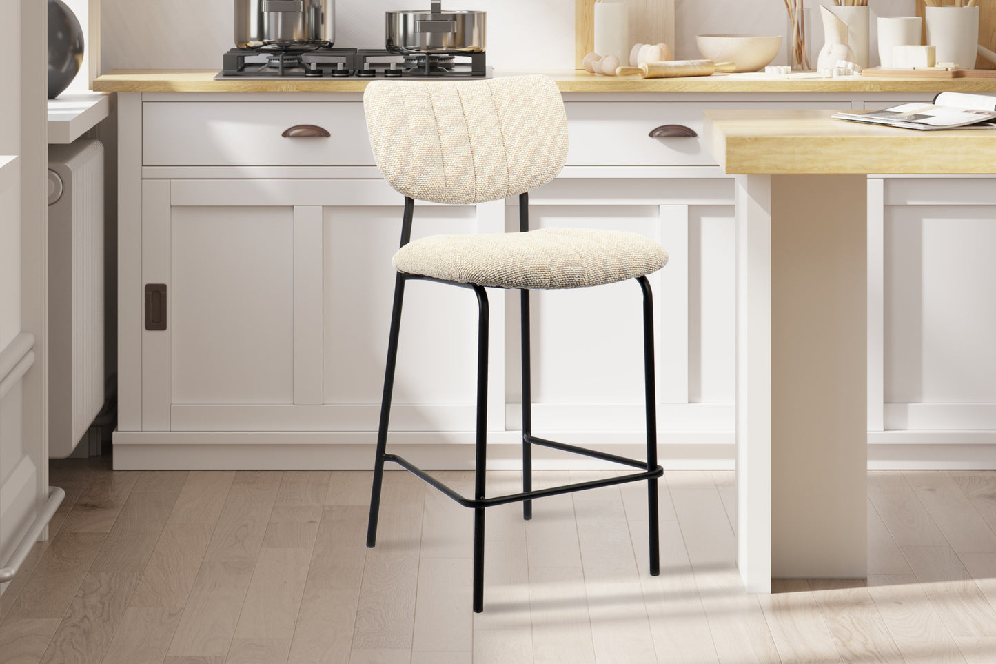 Tellerstoel 'Antura' Stof Ote Lisa 110 Beige