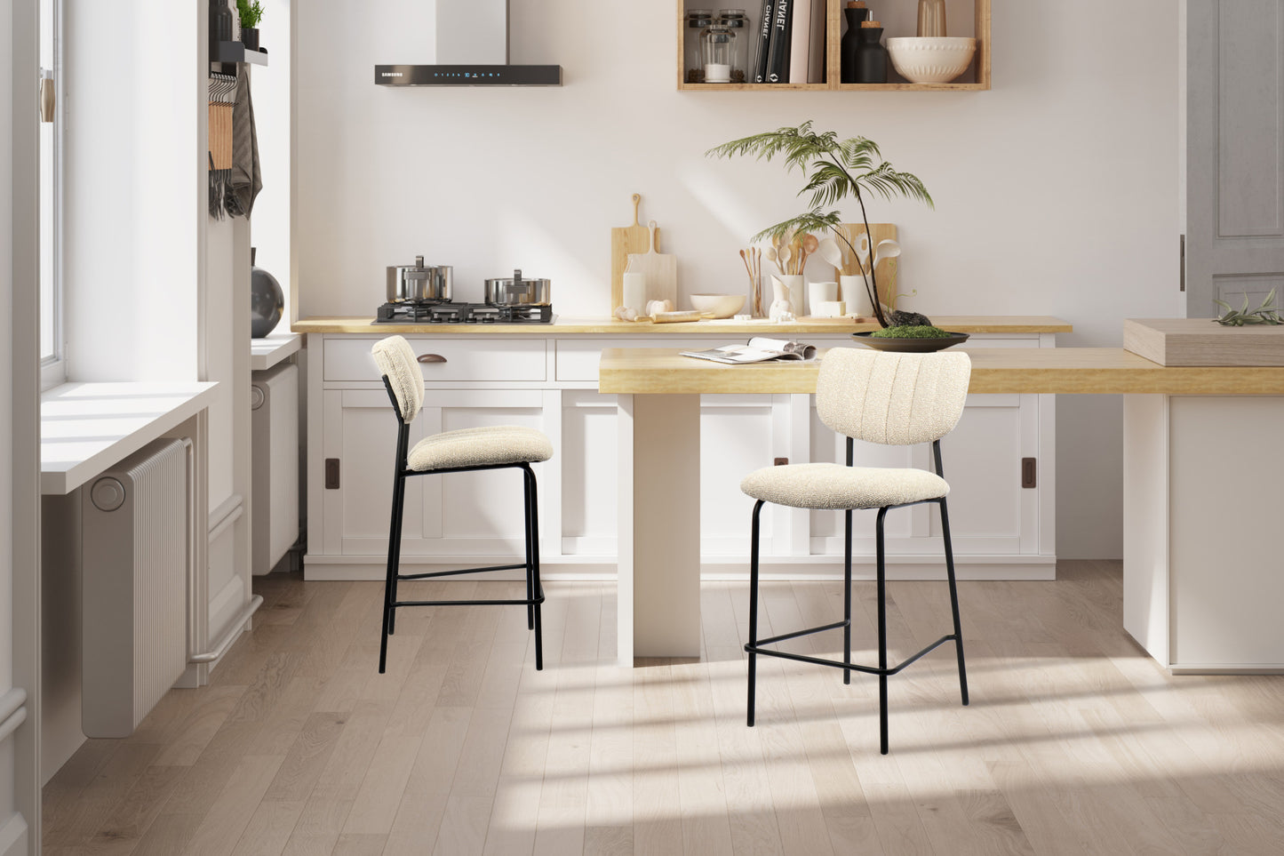 Tellerstoel 'Antura' Stof Ote Lisa 110 Beige