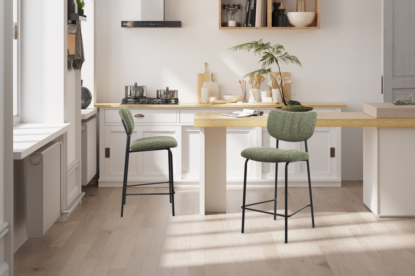 Tellerstoel 'Antura' Stof Ote Lisa 356 Groen