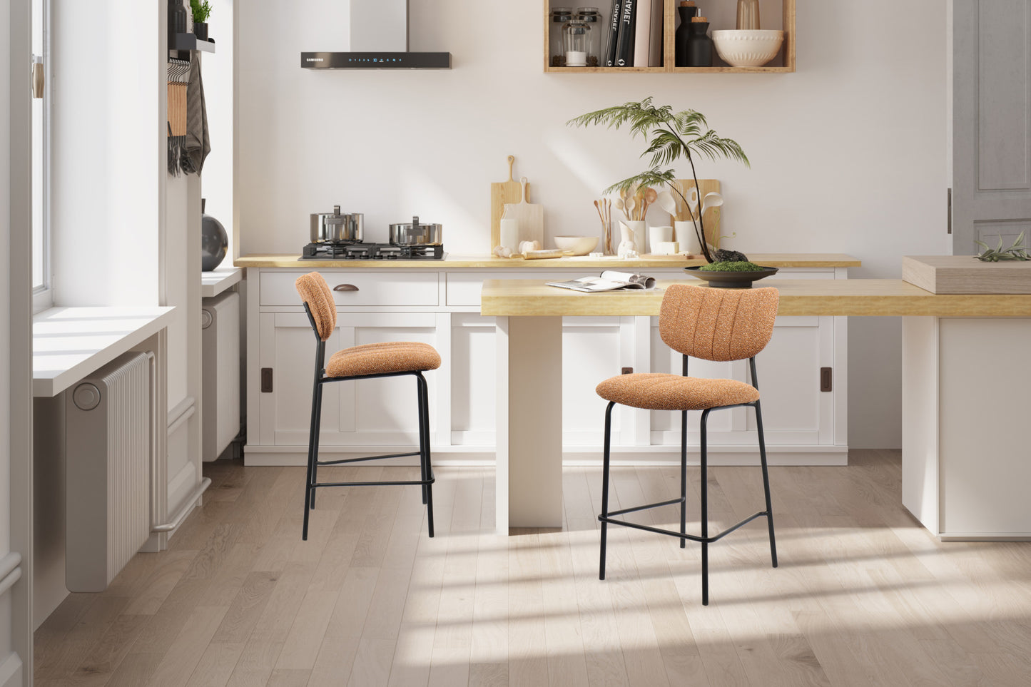 Tellerstoel 'Antura' Stof Ote Lisa 251 Oranje