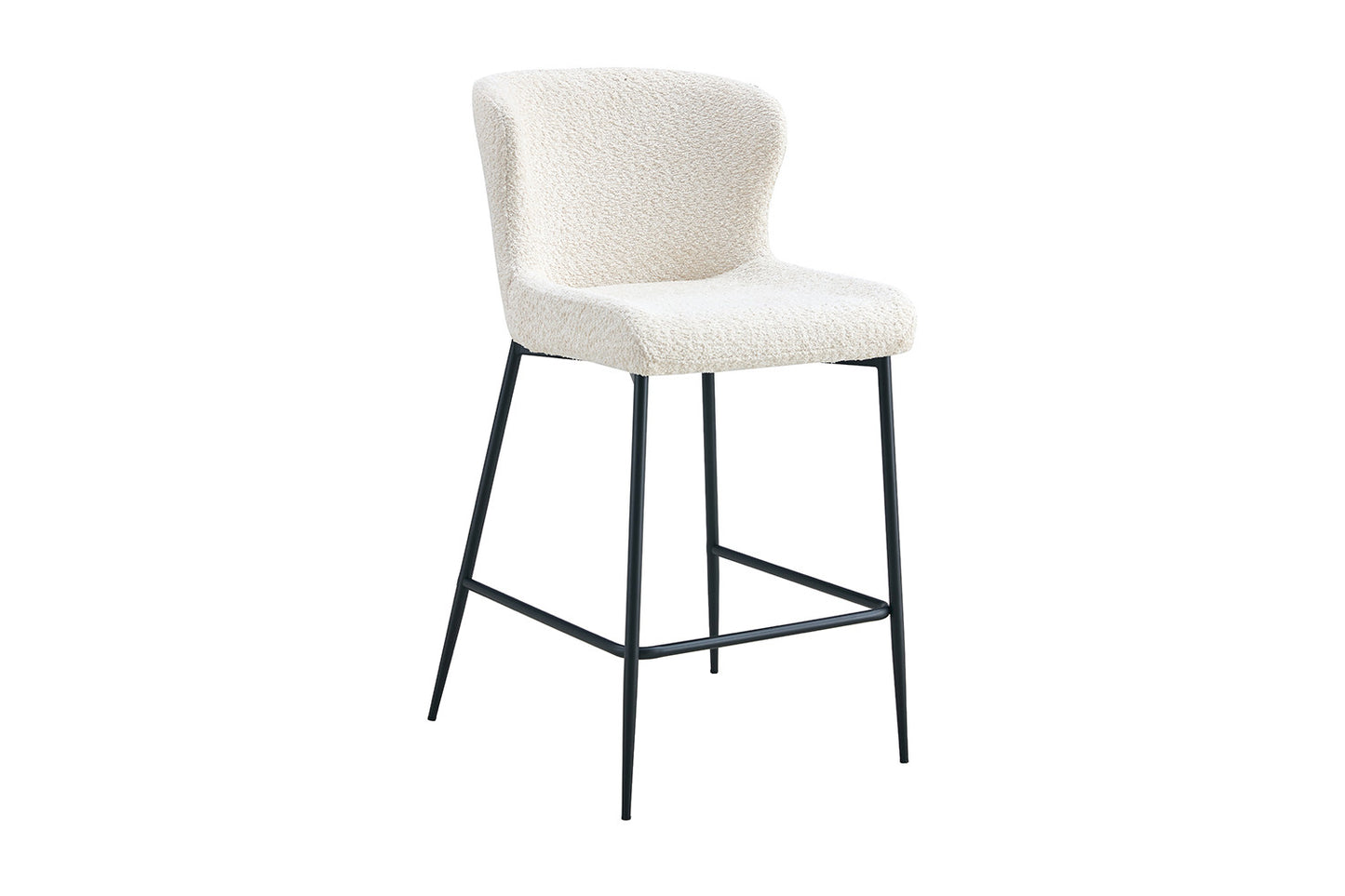 Tellerstoel 'Lisa' Bouclé Ecru