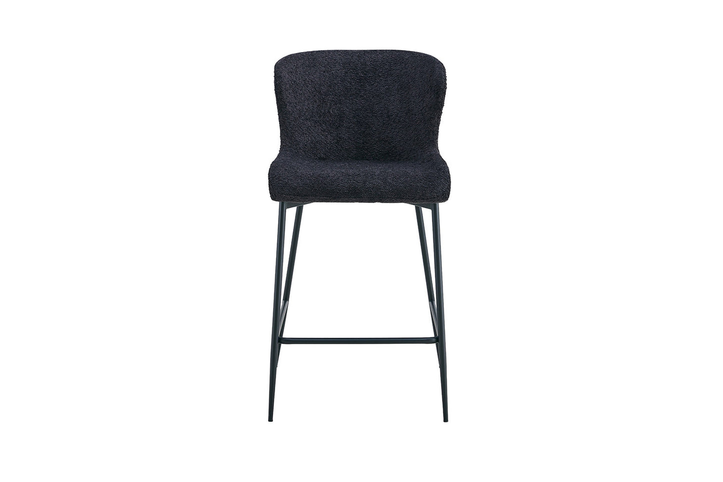 Tellerstoel 'Lisa' Bouclé Donkergrijs